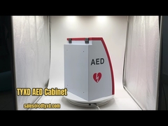 Gabinete curvilíneo del Defibrillator de la pared del DEA con iluminación de tira LED aprobado por la CE